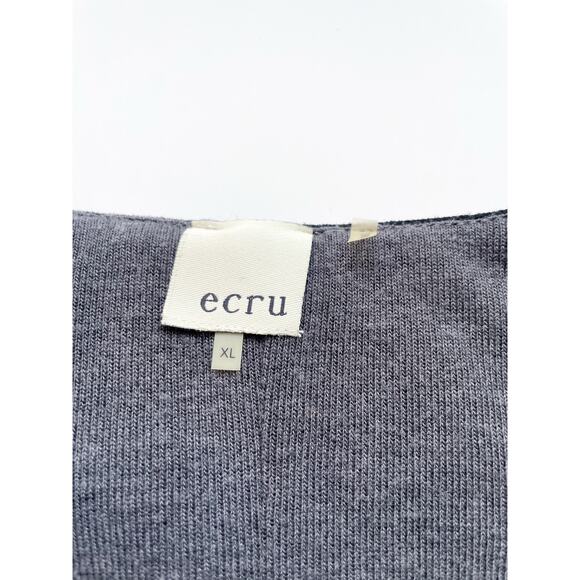 Women's Ecru Black/Gray Suede Quilted Vest Size XL - Picture 2 of 9